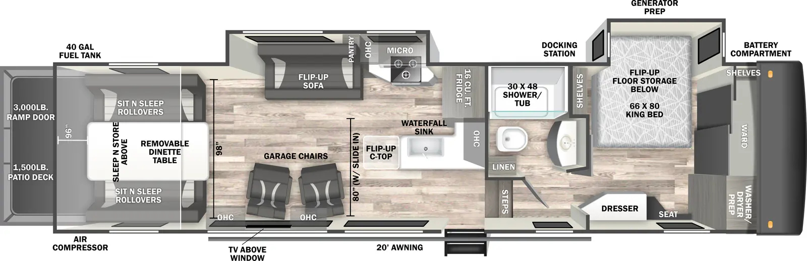 Stealth 3216GX Floorplan